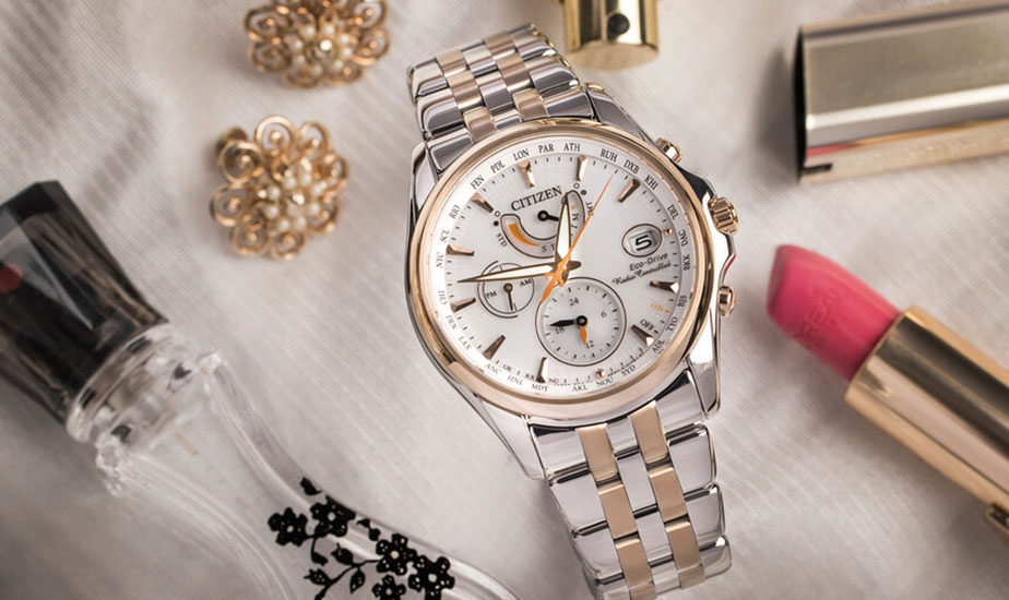 Citizen Elegant Ladies Eco-Drive Radio Controlled با ظاهر بزرگ